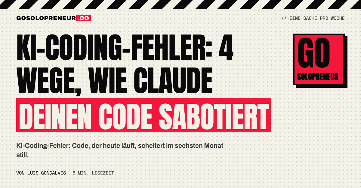 KI-Coding-Fehler: vier Muster, mit denen Claude deine Codebasis still sabotiert
