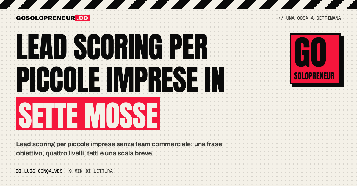 Un piccolo imprenditore ordina i lead in quattro livelli, lead scoring per piccole imprese