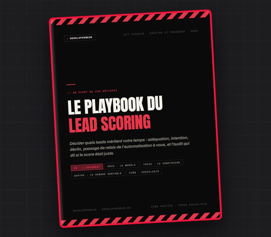 Le Playbook du lead scoring, couverture du guide gratuit