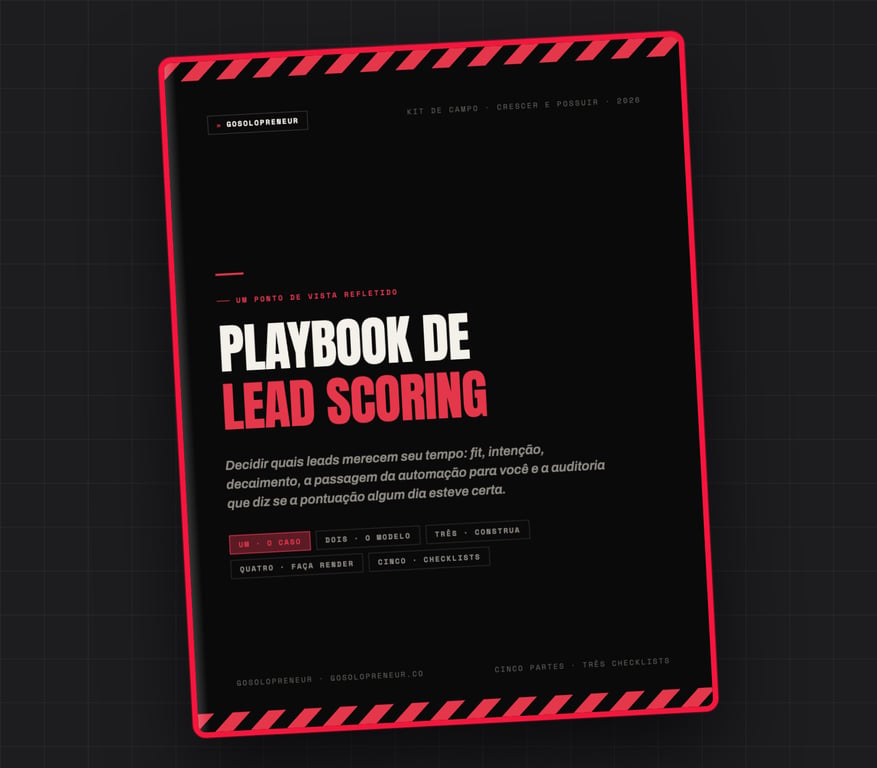 Playbook de Lead Scoring, capa do guia gratuito