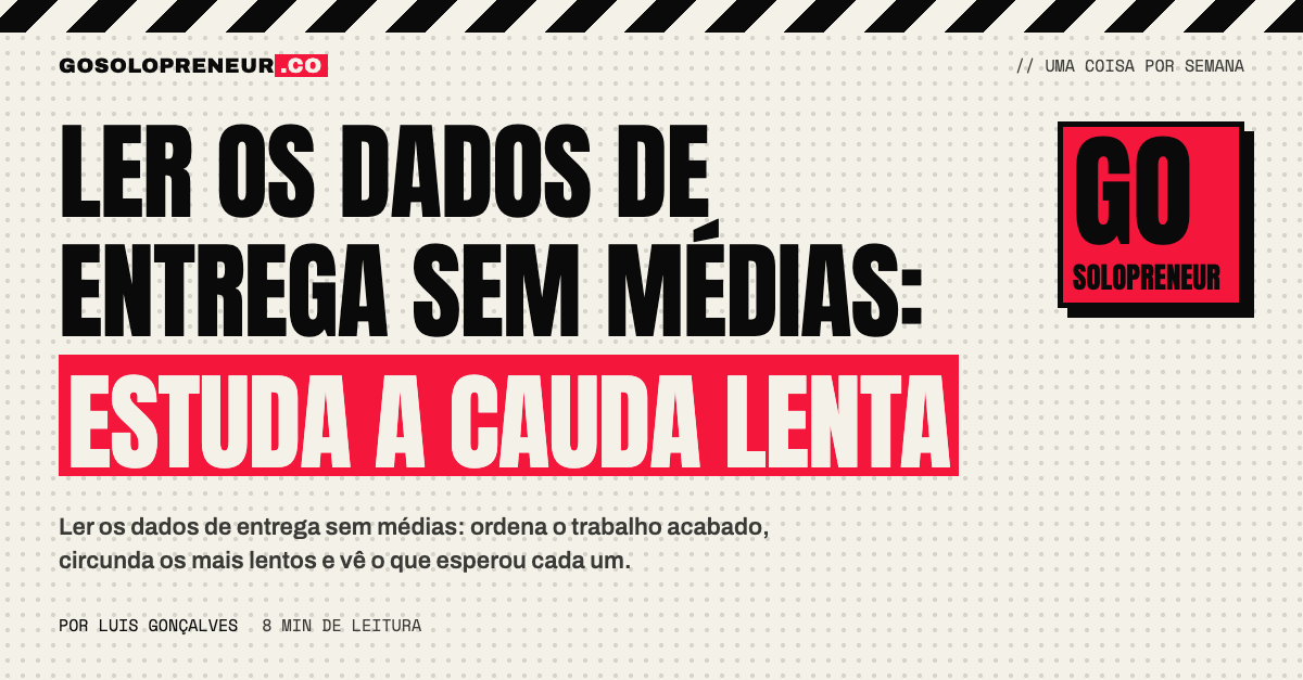 Ler os dados de entrega sem médias: a cauda lenta mostra o atrito real