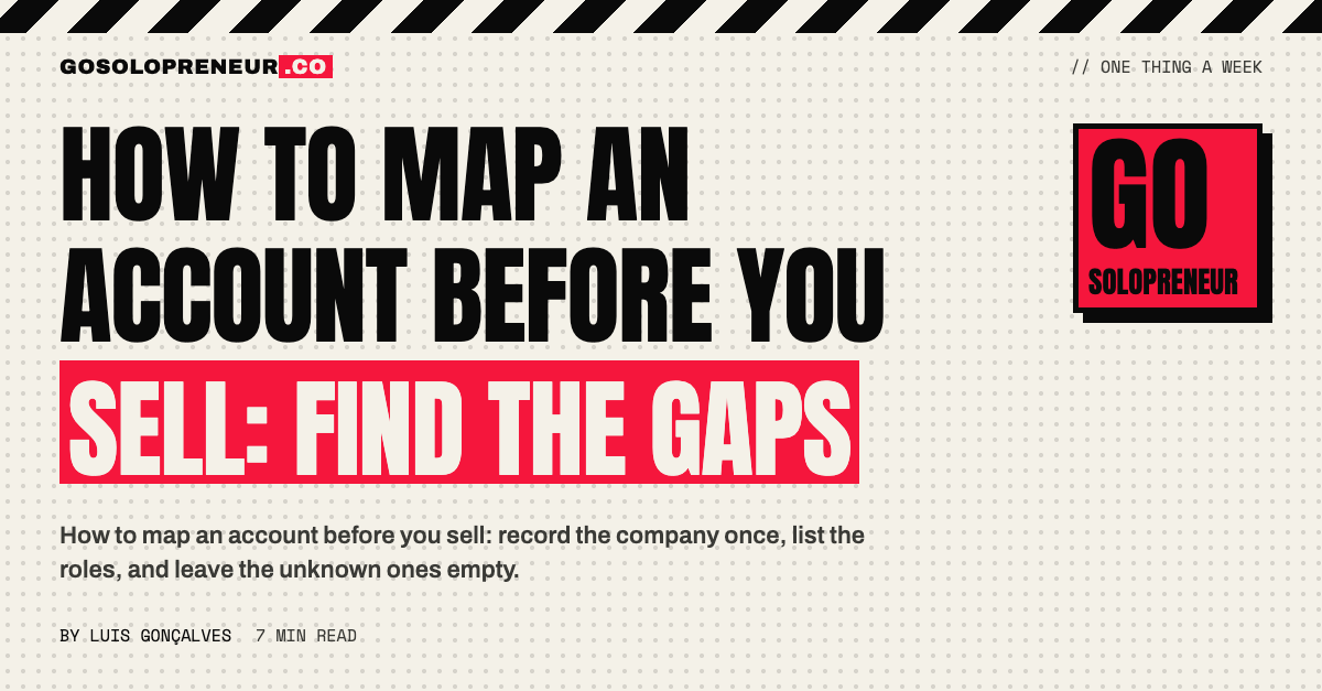 How to Map an Account Before You Sell: Find the Gaps