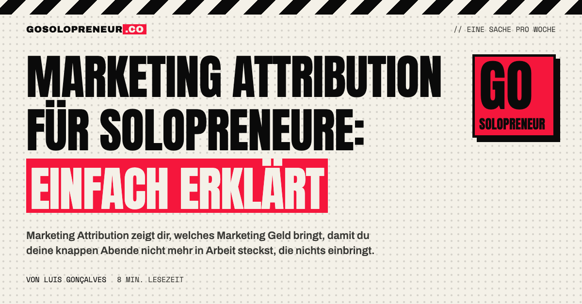 Marketing Attribution für Solopreneure: Titelbild