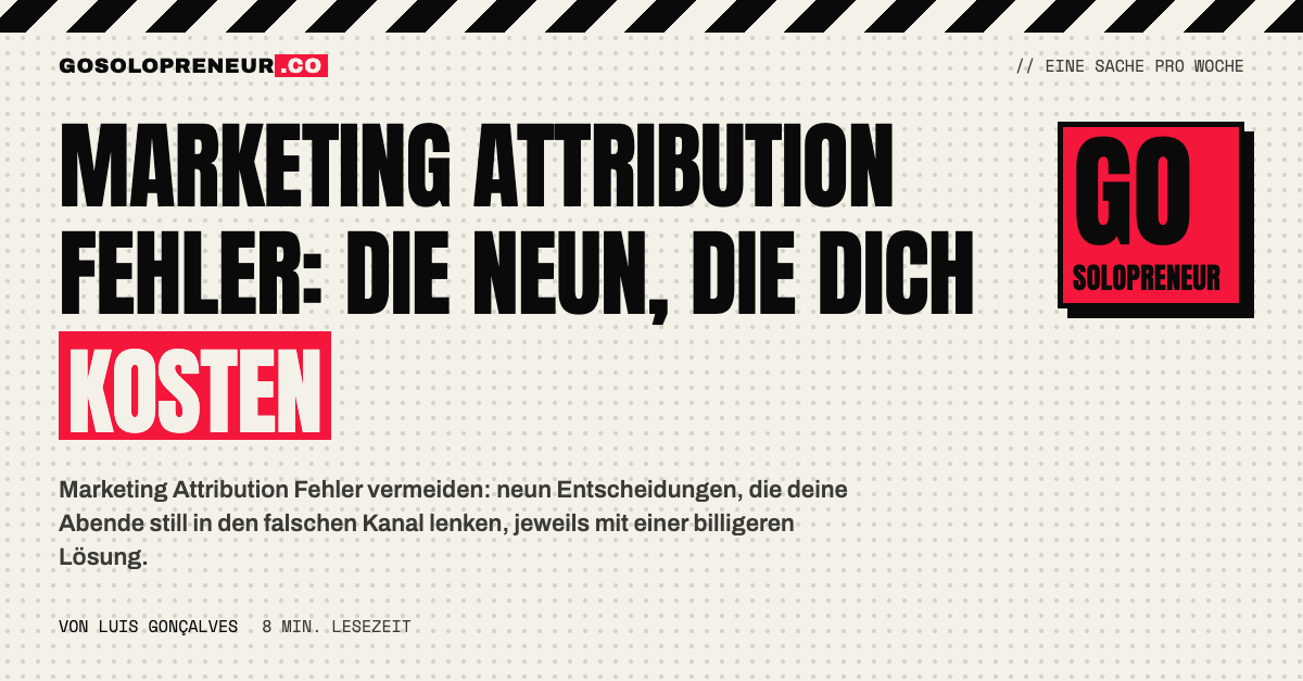 Marketing Attribution Fehler: Titelbild