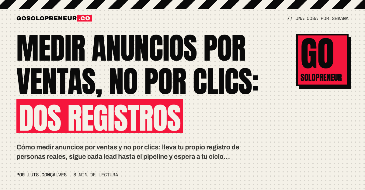 Dos libros de cuentas, el de la plataforma y el propio, para medir anuncios por ventas reales