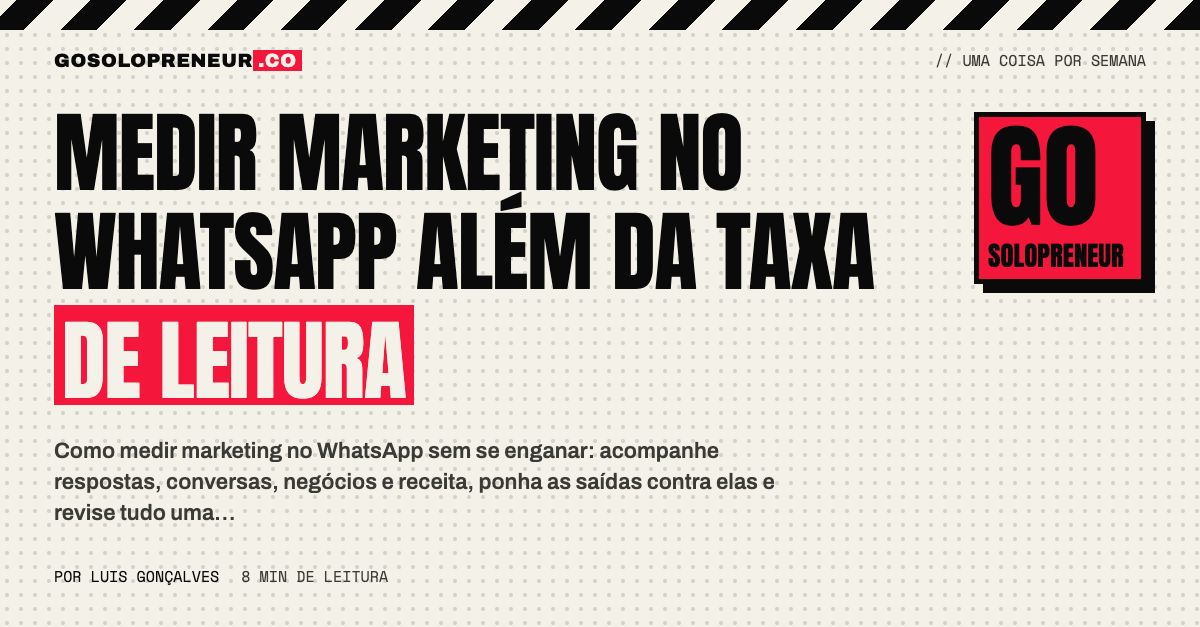 Gráfico de escada de enviada a receita: como medir marketing no WhatsApp além da taxa de leitura