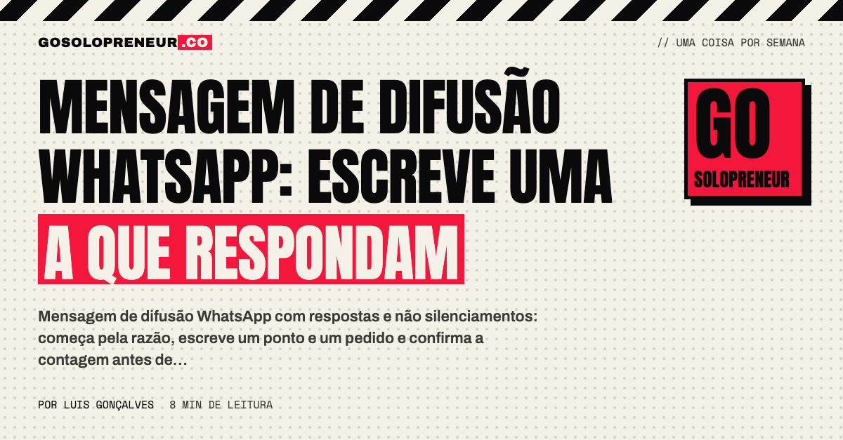Pessoa a escrever uma mensagem de difusão no telemóvel