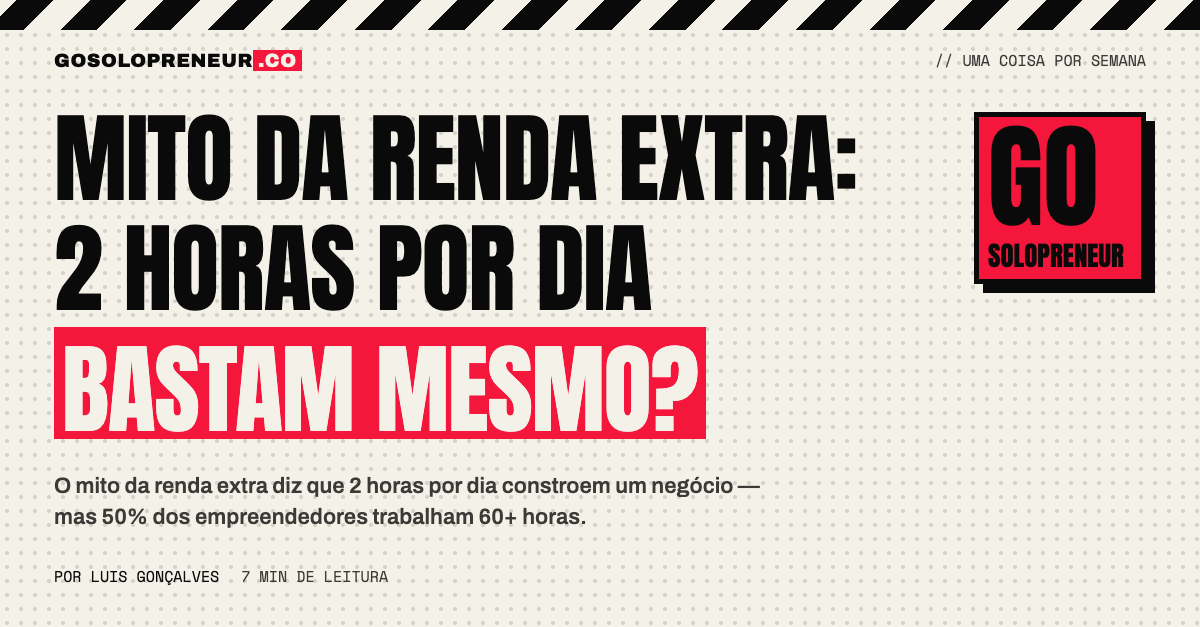 Mito da renda extra: 2 horas por dia bastam mesmo?