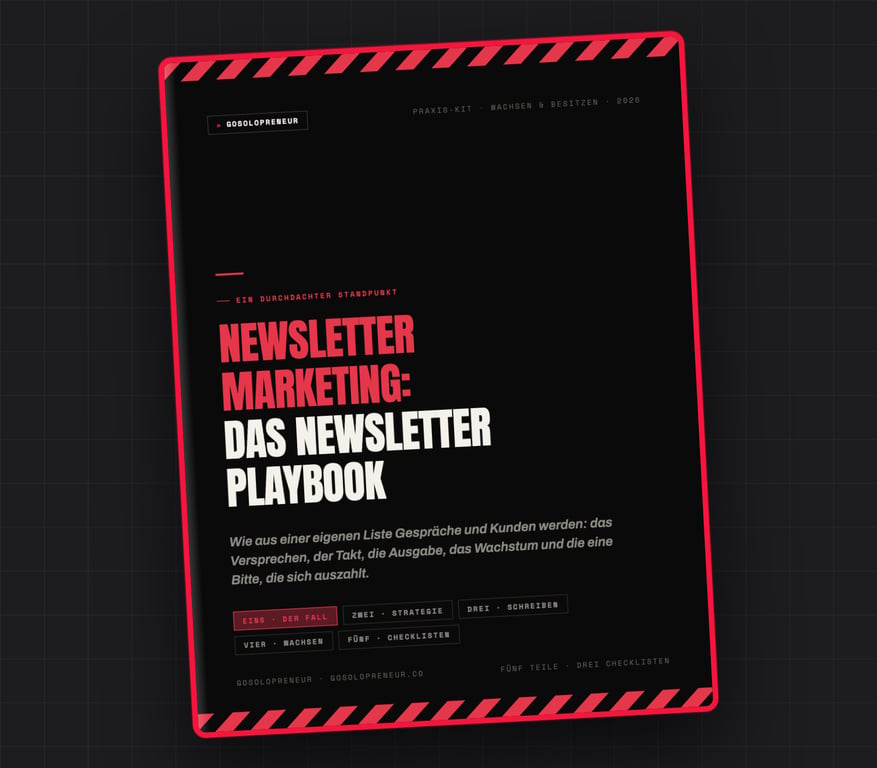 Newsletter Marketing: Das Newsletter Playbook, Cover des kostenlosen Leitfadens