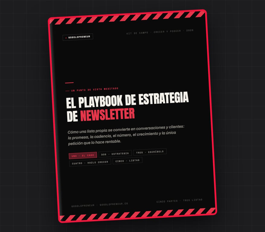 El Playbook de estrategia de newsletter, portada de la guía gratuita