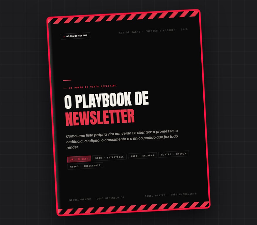 O Playbook de Newsletter, capa do guia gratuito