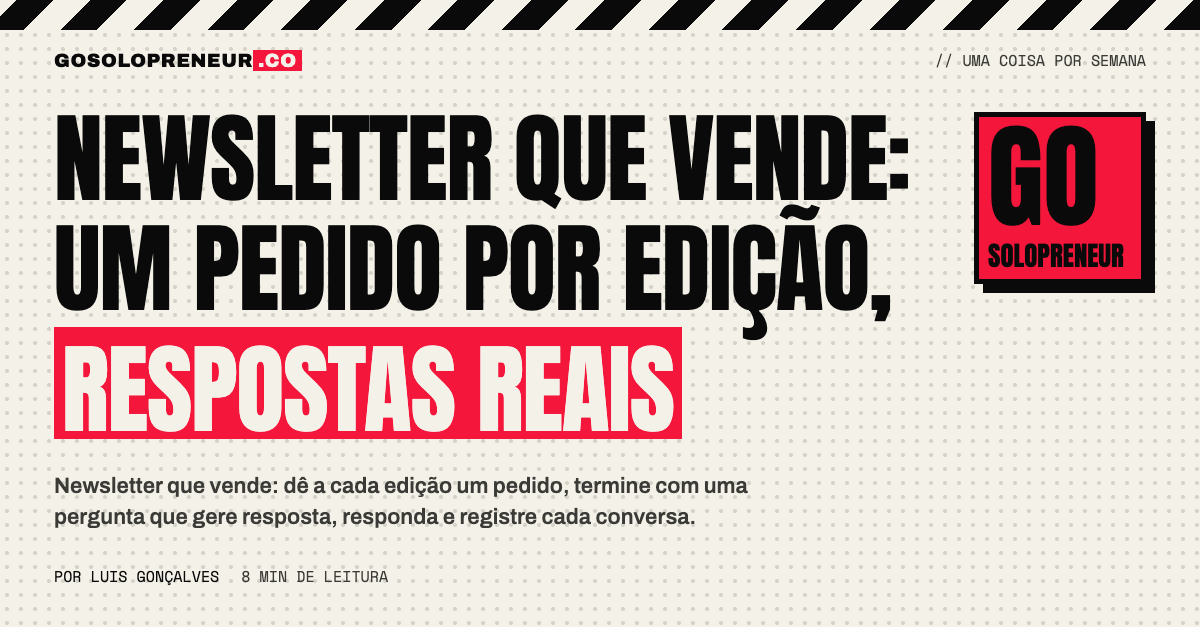 EUpreendedor respondendo uma resposta de leitor de uma newsletter que vende