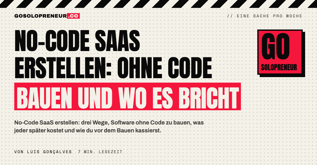 No-Code SaaS erstellen: ein Solopreneur skizziert die Oberfläche seines Abo-Produkts ohne Code