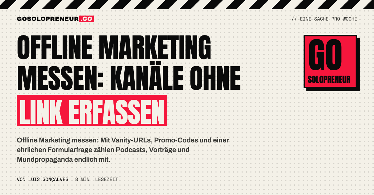 Offline Marketing messen: Titelbild