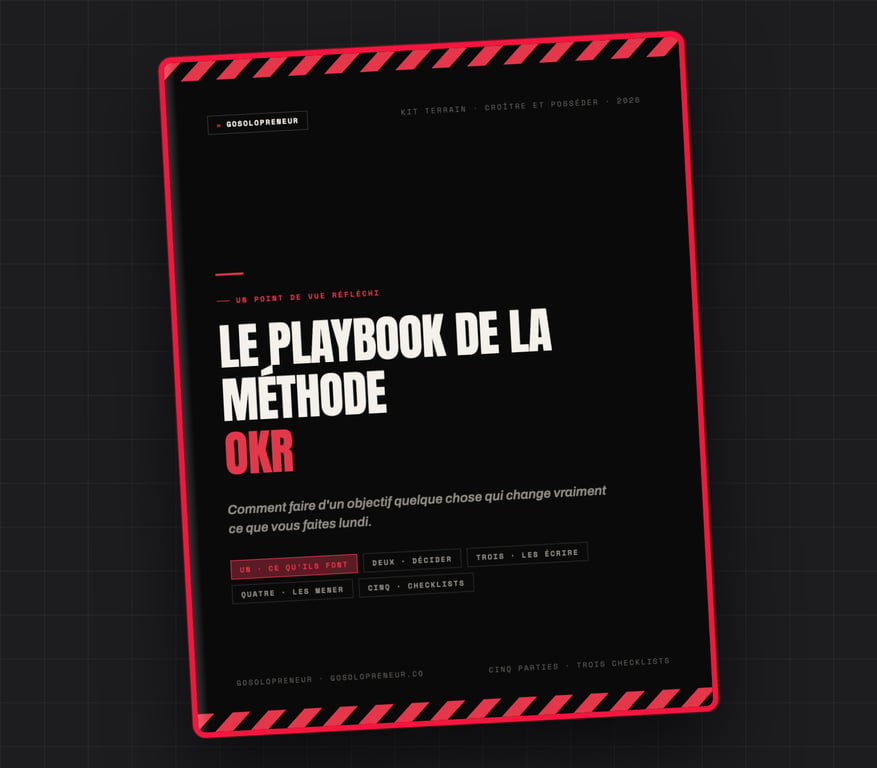 Le Playbook de la méthode OKR, couverture du guide gratuit