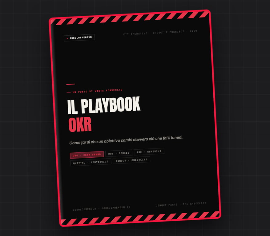 Il Playbook OKR, copertina della guida gratuita