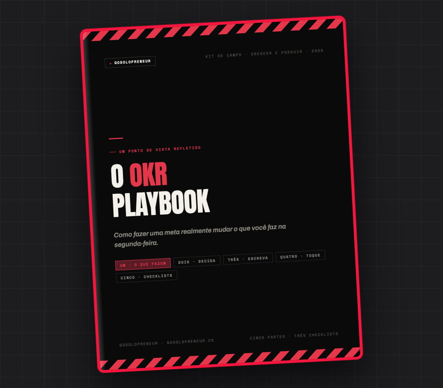 O Playbook de OKR, capa do guia gratuito