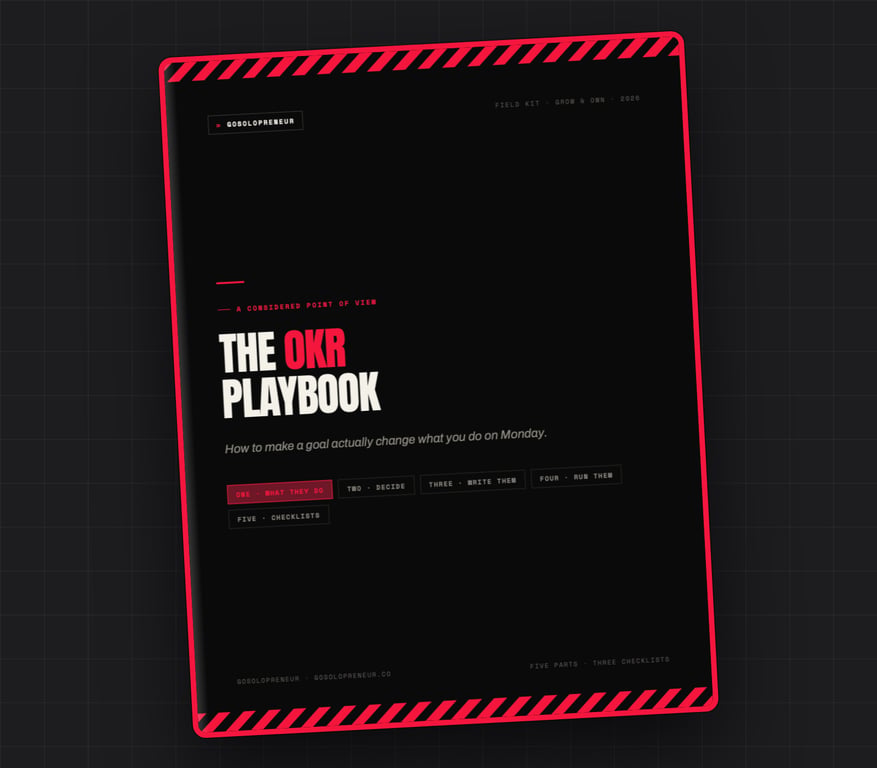 The OKR Playbook, az ingyenes útmutató borítója