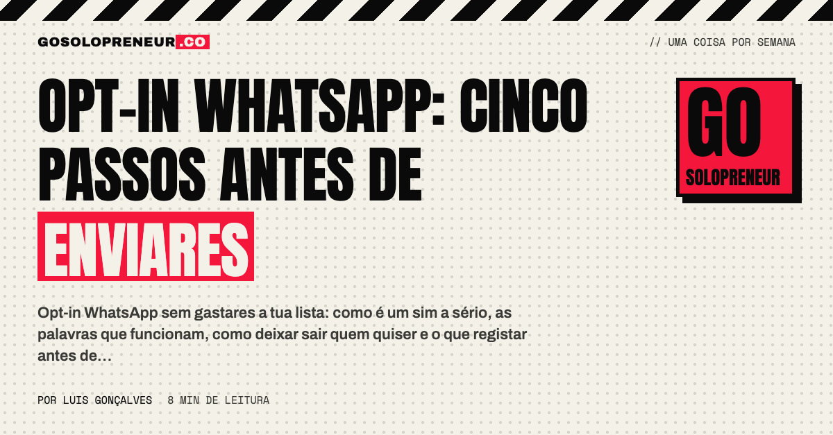 Pessoa a pedir consentimento por WhatsApp antes de enviar mensagens