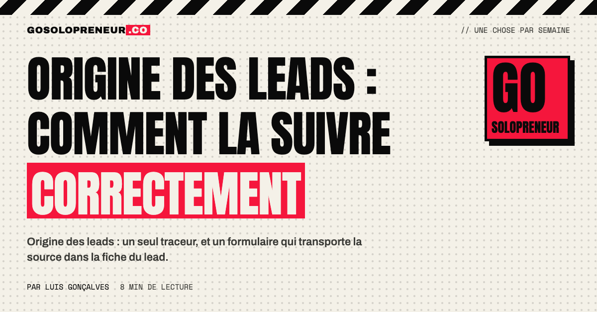 Formulaire qui transmet la source du visiteur à la fiche du lead pour connaître l'origine des leads