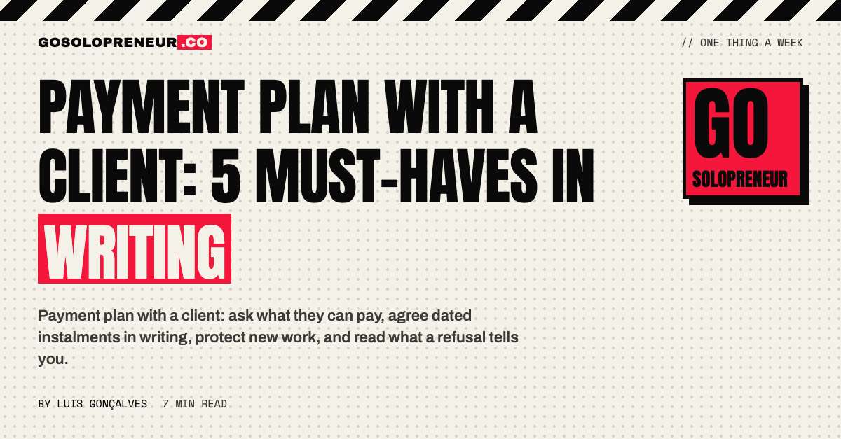Payment Plan With a Client: 5 Must-Haves in Writing