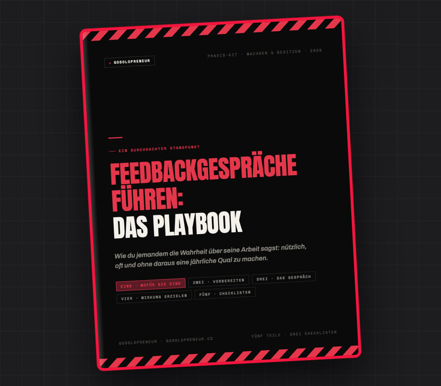Feedbackgespräche führen: Das Playbook, Cover des kostenlosen Leitfadens