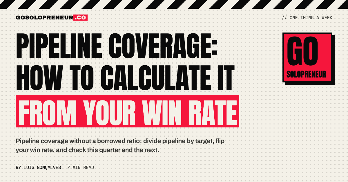 Pipeline Coverage: How to Calculate It From Your Win Rate