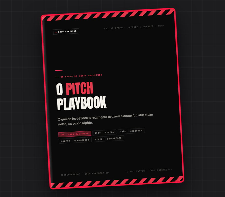 O Playbook de Pitch, capa do guia gratuito