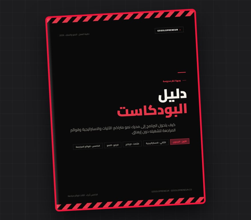 دليل البودكاست، غلاف الدليل المجاني