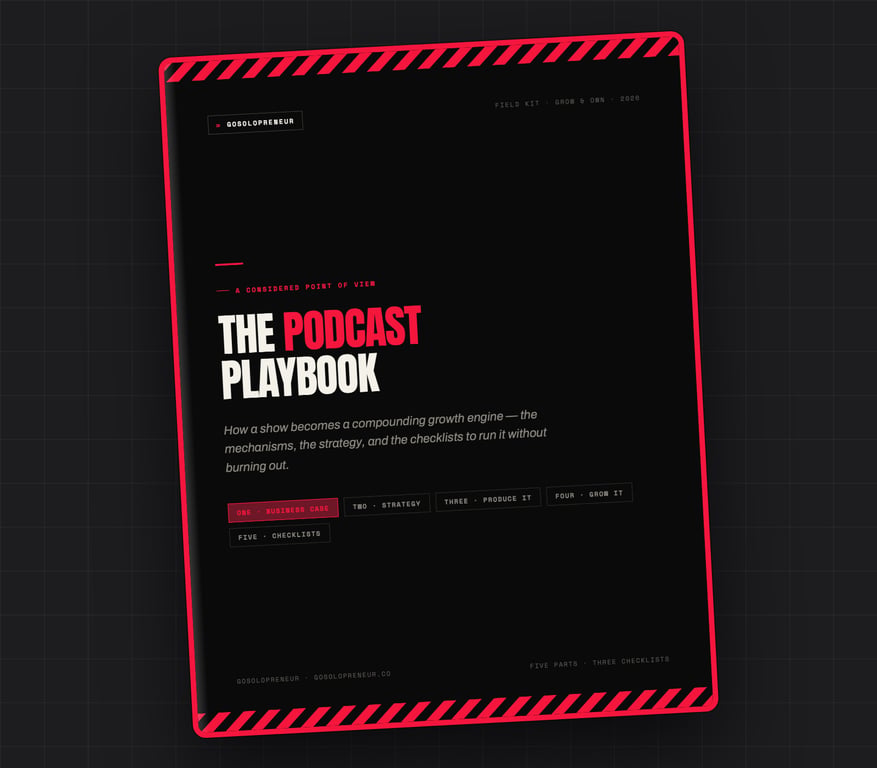 A Podcast Playbook, az ingyenes útmutató borítója