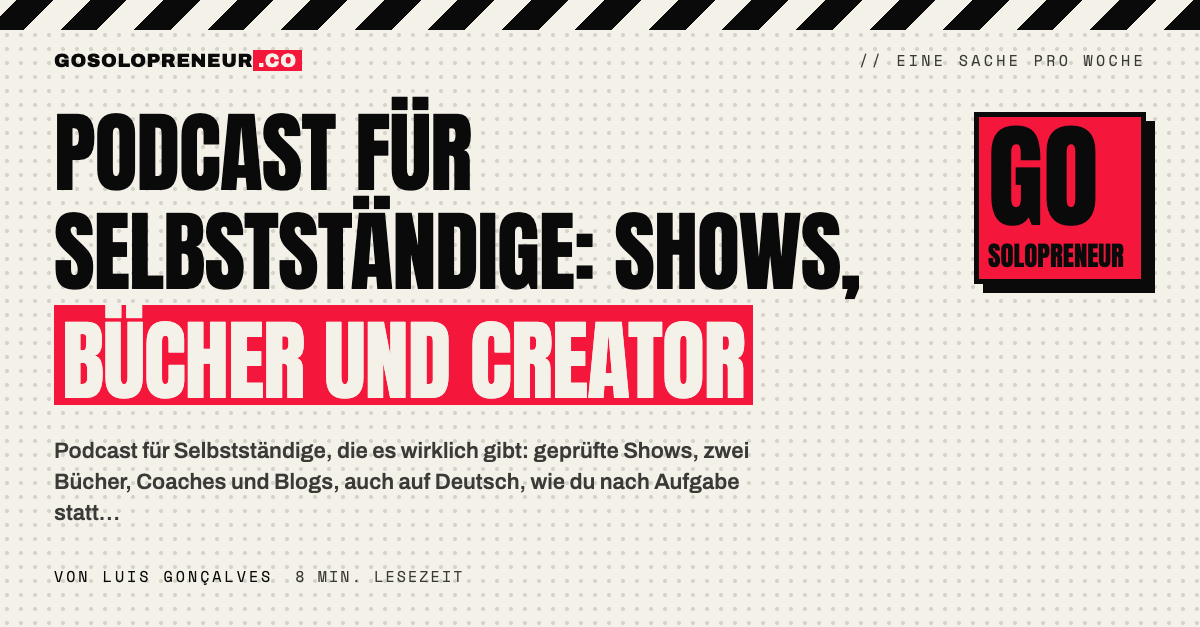 Podcast für Selbstständige: Kopfhörer, Notizbuch und Buch auf einem Schreibtisch