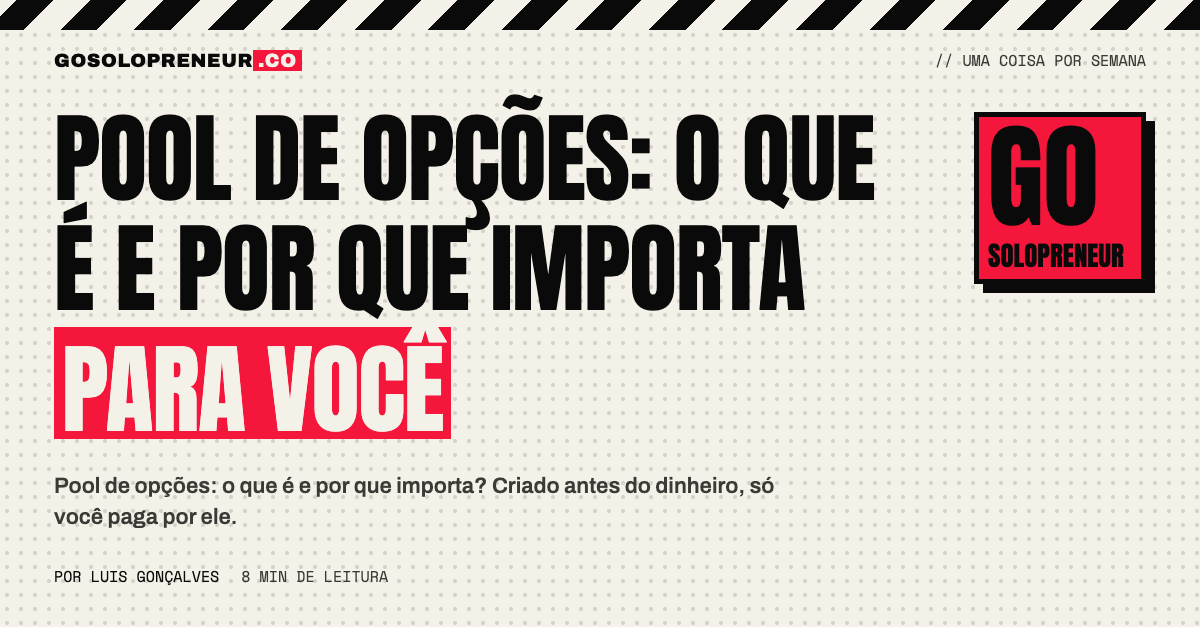 Pool de opções: o bloco de ações reservado para futuros funcionários e quem paga por ele