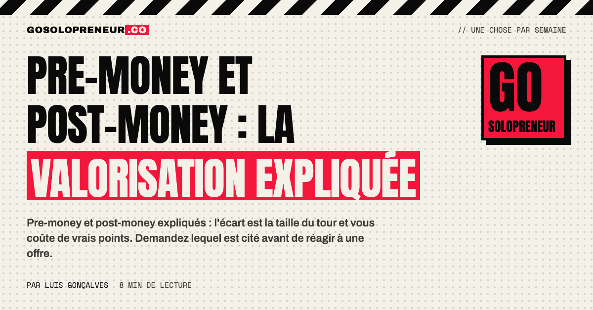 Pre-money et post-money : un gâteau avant et après l'investissement