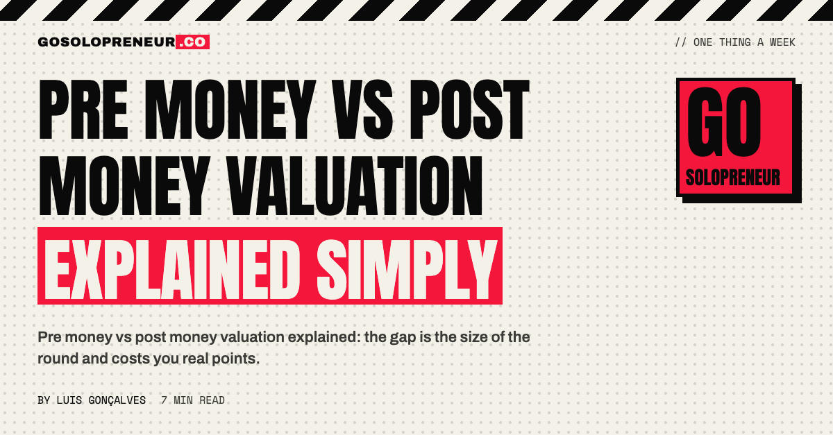 Pre Money vs Post Money Valuation Explained Simply