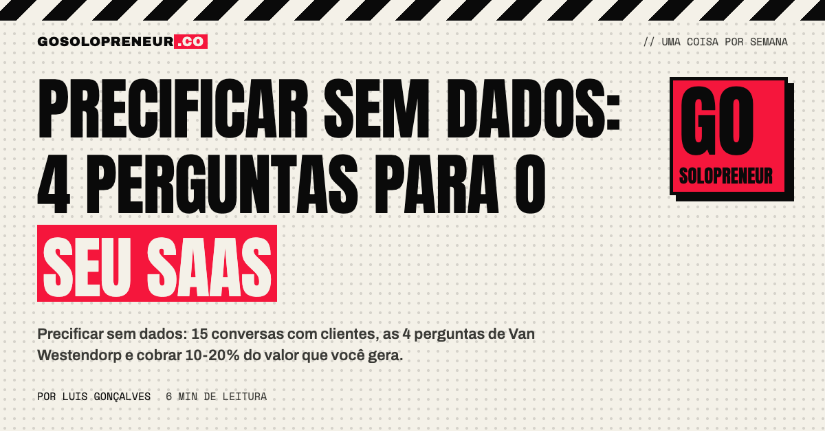 Precificar sem dados: 4 perguntas para o seu SaaS