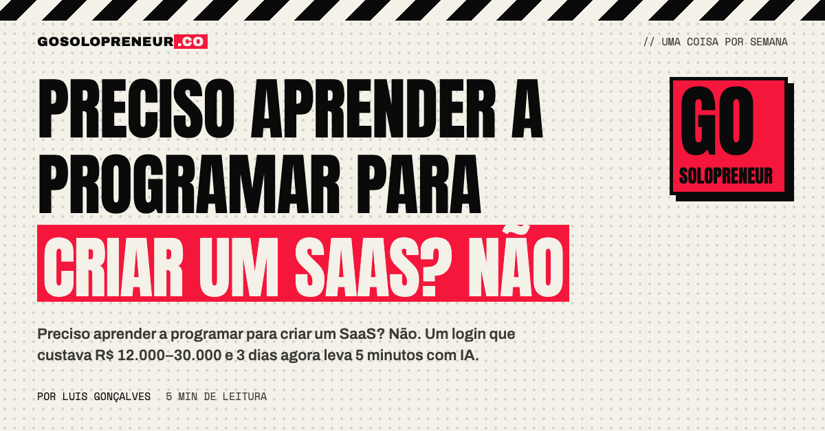 Preciso aprender a programar para criar um SaaS? Não