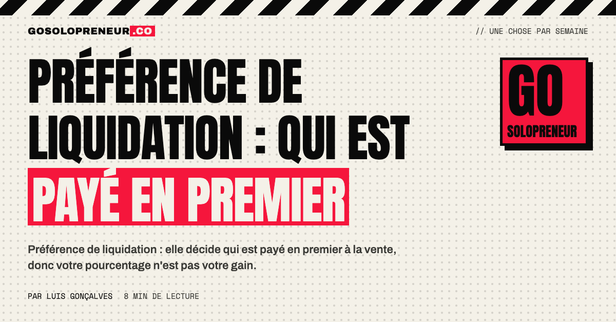 Préférence de liquidation : des seaux qui se remplissent dans l'ordre de paiement