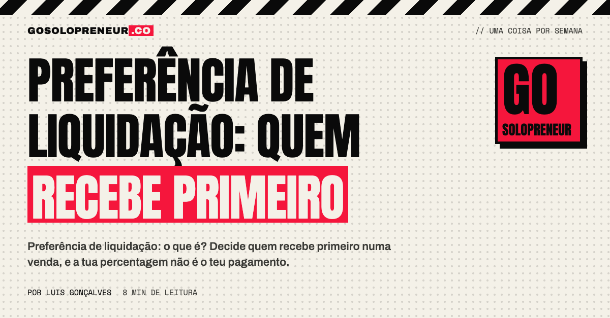 Fila de baldes a ilustrar a ordem de pagamento da preferência de liquidação