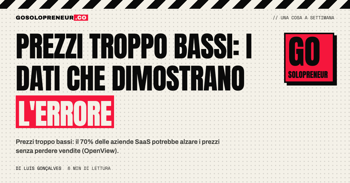 Prezzi troppo bassi: i dati che dimostrano l'errore
