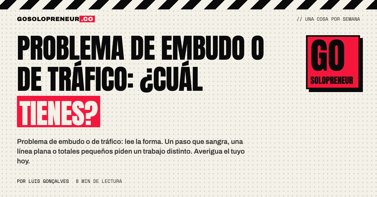 Dos gráficos comparados: un embudo con fuga y un embudo con poco tráfico