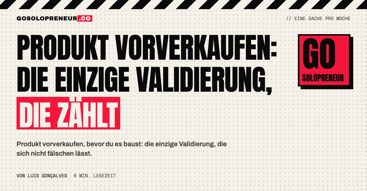 Produkt vorverkaufen: Kreditkarte als stärkstes Validierungssignal vor dem Bau