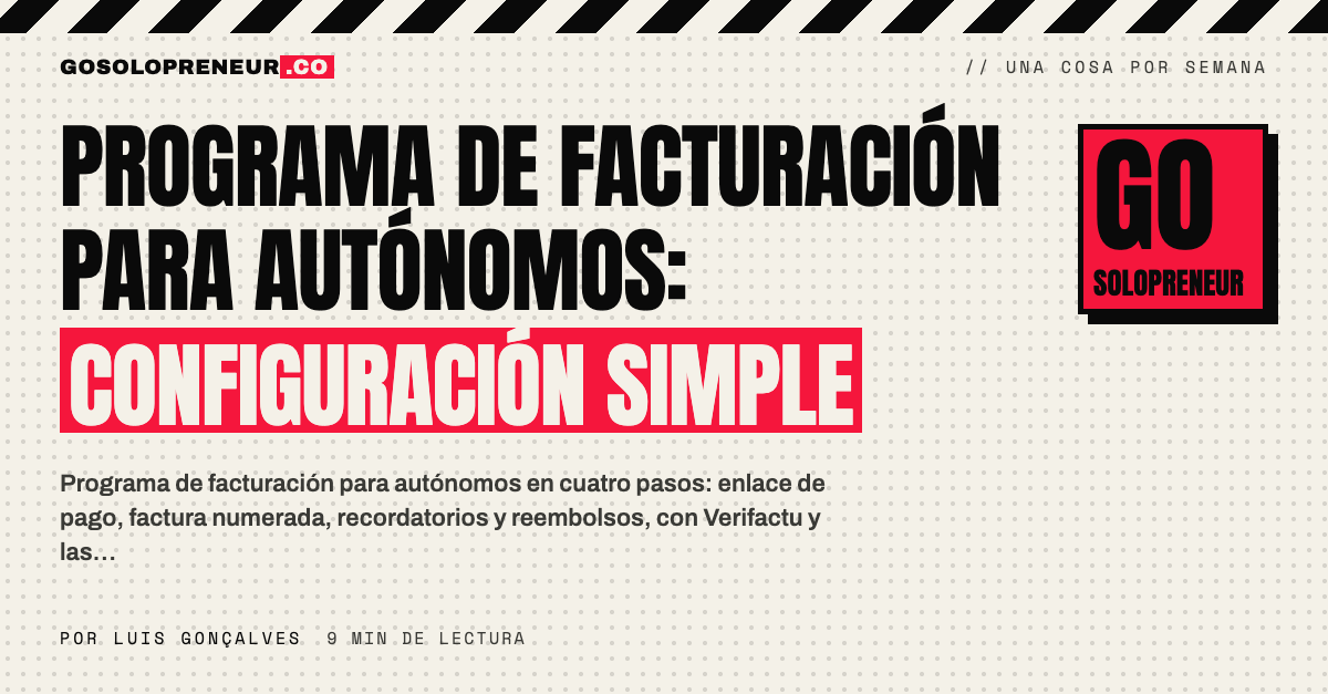 Programa de facturación para autónomos: cobros y facturas sin complicaciones
