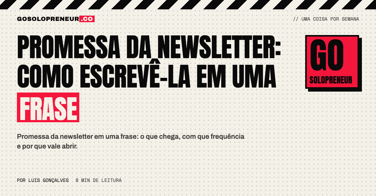 Frase da promessa da newsletter escrita em um caderno