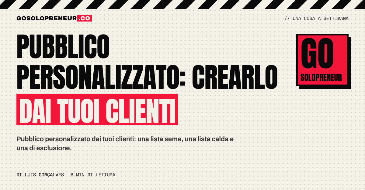 Una lista di clienti caricata nel gestore degli annunci per creare un pubblico personalizzato