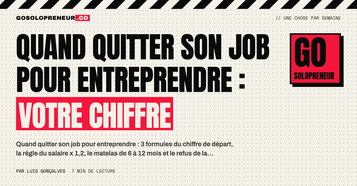 Quand quitter son job pour entreprendre : un salarié calcule son chiffre de départ sur une feuille avant de démissionner