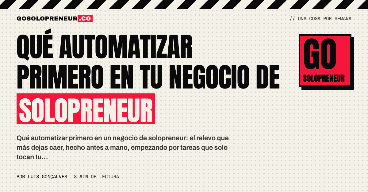 Qué automatizar primero: lista de relevos caídos ordenada por frecuencia y coste