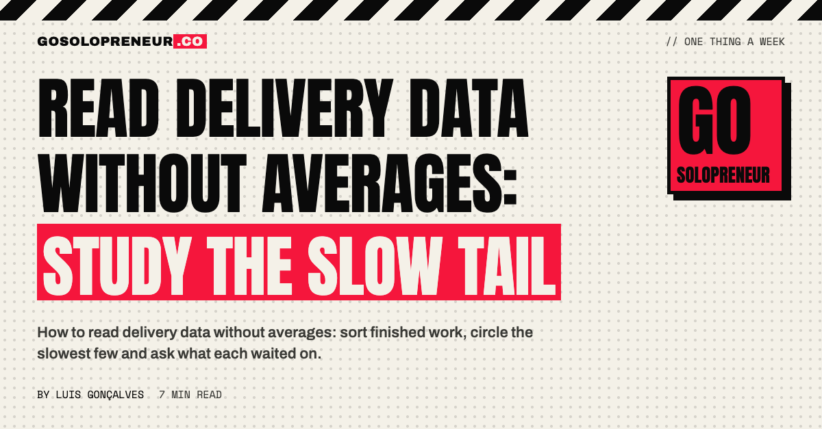 Read Delivery Data Without Averages: Study the Slow Tail