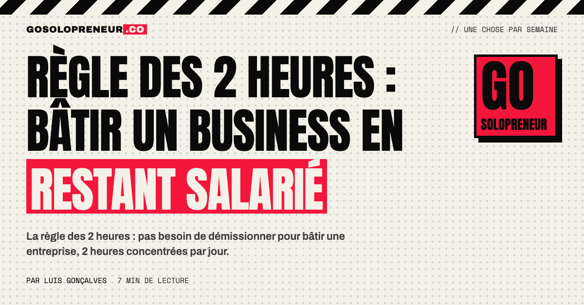 La règle des 2 heures : un entrepreneur travaille à l'aube sur son projet avant sa journée de salarié