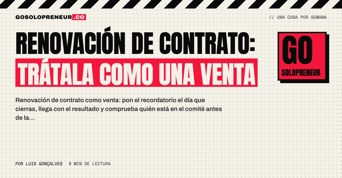 Renovación de contrato: un cliente y un solopreneur repasan el resultado entregado antes de renovar