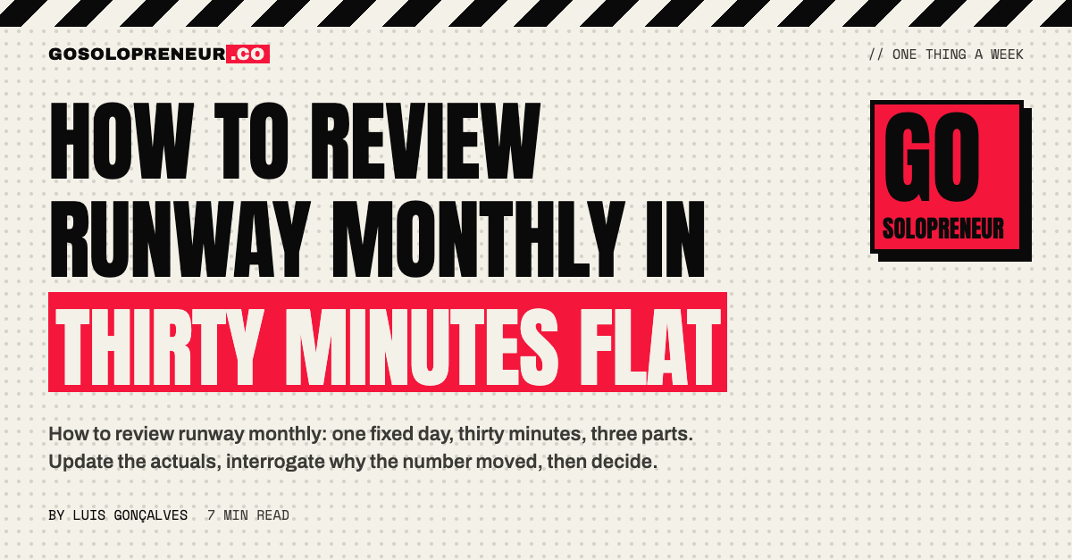 How to Review Runway Monthly in Thirty Minutes Flat
